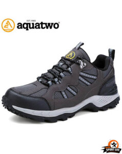 รองเท้าเดินป่า กันน้ำ aquatwo รุ่น304-สีเทา